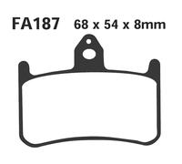 Pastilles De Frein Moto EBC EPFA187HH SINTER Pour Honda 750 RVF RR 1994-1997