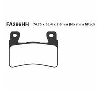 Coppia De Plaquettes EBC EPFA EPFA296HH Pour Kawasaki ZX-6R Ninja 636 2013-2017