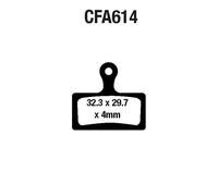 Coppia Pastilles EBC MTB CFA614HH