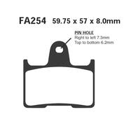 R1325400 EBC - Plaquettes V H. D. XL 883 14-POST