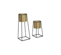 Mauro Ferretti – Cache-pot Cup – Lot de 2, Noir, 26x70-23x45 cm