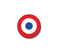 Copytec Sticker Autocollant - Armée de l'Air Française France partie Force Militaire Française armoiries insigne emblème compatible avec VW Golf Audi A4 Mercedes Benz (7 x 7 cm) # a1366