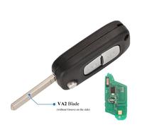 Coque SK-FSK clé télécommande BTN 2, 433MHz, pliable, id46 pcf7961a, pour voiture Renault Clio - Type VA2 Key - ASK pcf7961A