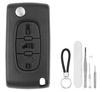 Coque de e voiture 3 boutons - Unbrand - Modèle CE0536 HU83 - Compatible Citroën Berlingo 2009-2016