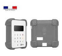 coque de protection avec coins renforcés pour terminal de paiement sumup air - made in france - gris foncé