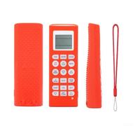 Coque de protection en silicone pour télécommande LG AC, housse anti-rayures avec boucle phosphorescente, 15,5 x 5,5 cm (rouge)