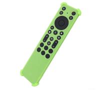 Coque de protection en silicone pour télécommandes Tcl Rc813a et Rc923a avec design anti-chute et prise en main antidérapante de couleur blanche (vert fluo)