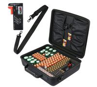 Coque de protection robuste pour le stockage des batteries, organisateur pour 155 batteries avec testeur de batteries