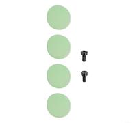 Coque de rechange pour bouton de sonnette vidéo Pro, kit de bouton poussoir de sonnette filaire avec vis, pièces de boîtier de protection en silicone, options noir et vert fluo (vert fluo)