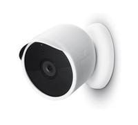 Coque en silicone compatible avec Google Nest Cam Battery Home Security Camera System, Google Nest Cam Cover, boîtier de protection étanche en silicone souple durable pour Google Nest Cam, blanc