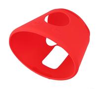Coque en silicone pour horloge sonore ALARMO - Housse de protection légère et douce pour réveil Nintendo Switch avec design anti-rayures et ajustement personnalisé 103 x 103 x 94 mm, blanc (rouge)