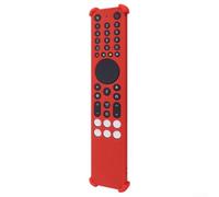 Coque en silicone résistante aux chutes pour télécommande TCL RC833A prenant en charge la manipulation quotidienne à long terme et l'exposition environnementale (rouge)