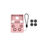 Coque en silicone TPU pour ANBERNIC RG 477V Coque fine anti-chute pour console de jeu Prise en main améliorée Rose
