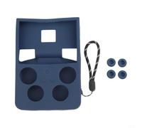 Coque en silicone TPU pour ANBERNIC RG 477V Coque fine anti-chute pour console de jeu Prise en main améliorée Rose (bleu foncé)