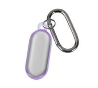 Coque pour PLAUD NotePin Enregistreur Vocal AI, Étui Transport Souple en TPU Enregistreur Vocal Housse Protection Portable avec Porte-Clés et Kit Mousqueton pour Hommes Femmes (Violet)