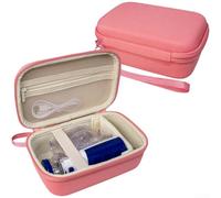 Coque rigide légère en EVA pour appareil respiratoire portable avec poches intérieures spacieuses en maille et mécanisme de fermeture sécurisée (rose)