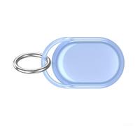Coque Smart Tag en TPU pour Xiaomi Smart Tag avec barrière étanche amortissement des chocs et mousqueton pour un clip rapide (bleu transparent)