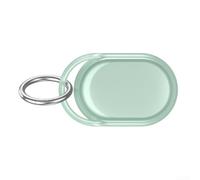 Coque Smart Tag en TPU pour Xiaomi Smart Tag avec barrière étanche amortissement des chocs et mousqueton pour une fixation rapide (vert transparent)