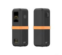 Coque sur mesure en silicone pour Anker PowerCore 20K 220 W avec point d'ancrage intérieur et extérieur rembourré pour câble pour un usage quotidien (noir)