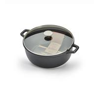 De Buyer - Coquelle antiadhésive CHOC EXTREME avec couvercle en verre - Diamètre 28 cm -