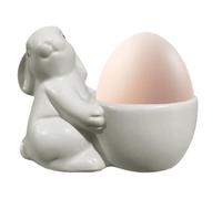 Coquetier en résine avec motif lapin de Pâques - Pour restaurant, table, comptoir, dortoir, appartement, salon, chambre à coucher