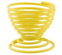 Point-Virgule Coquetier spirale en fil de fer Jaune 5 cm Finition époxy Compatible lave-vaisselle