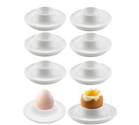 Coquetier Oeuf,6 PCS Porte Oeuf,Support Oeuf a La Coque,Portable Ronde Oeuf Tasses Porte,Coquetier Oeuf Empilables,pour Oeufs Durs et Durs Allant,pour Petit Déjeuner,Ronds avec Base pour Cuisine.