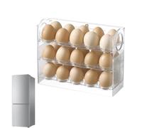 Coquetier rabattable pour réfrigérateur | Coquetier pour réfrigérateur avec 3 couches pour cuisine à poser