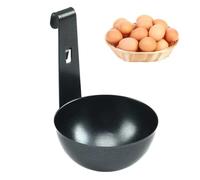 Coquetiers à œufs en acier inoxydable anti-adhésif avec crochet | Moules à œufs pochés pour cuisine, appartement, restaurant, dortoir, petit déjeuner, déjeuner