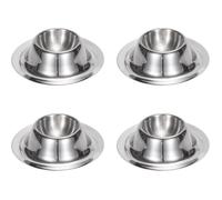 Coquetiers - Acier Inoxydable - 4 PCS - Argent - Porte-œufs pour Maison et Restaurant