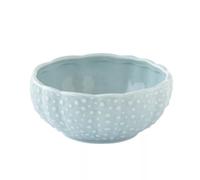 COQUILLAGES Coupelle oursin D11.5 cm en porcelaine bleu ciel