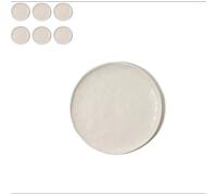 Coquille - 6 petites assiettes - porcelaine - diamètre 21 cm