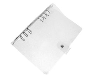 Coquille à Feuilles Détachées à Six Trous Pvc pour Documents, Voyage | Protection de Carnet, Surface Facile à Nettoyer, Rangement de Papiers, Organisation de Feuilles, Format Portable