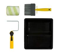 Coral Max Coat 10498 Lot de 4 petits rouleaux de peinture pour abris de jardin, clôtures, terrasses, maçonnerie