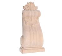 Corbeau en Bois Sculpté Rustique Européen, Applique Khaki | Décoration Murale Non Peinte, Cache les Défauts, Renforce les Angles, pour Mobilier et Coins