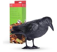 Corbeau Répulsif Anti-Pigeons Effaroucheur d’Oiseaux Visuel Solution Durable et Discrète pour Balcons et Jardins Aucun Entretien