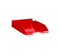 Exacompta Corbeille à courrier Combo 2 Iderama 34,60 x 25,50 x 6,50 cm Rouge carmin brillant