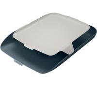 Corbeille à courrier Cosy avec organiseur A4 polystyrène gris/gris clair paquet de 4 pièces