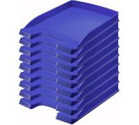 Corbeille à courrier - LEITZ - Plus Slim - Lot de 10 - Bleu - Empilable A4+