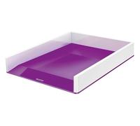 Corbeille à courrier Leitz WOW Dual, Violet