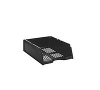 Corbeille à courrier maxi format Jumbo ajourée noire - Lot de 6 -