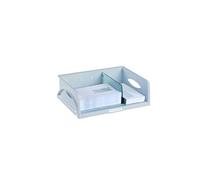 Corbeille à courrier maxi format Sorty grise - Lot de 4 -