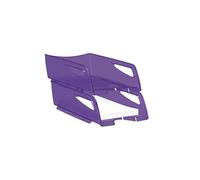 Corbeille à courrier Pro maxi format Happy violet translucide - Lot de 6