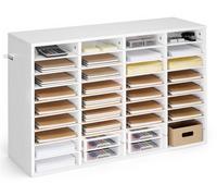 Corbeille à courrier VEVOR avec 36 compartiments et étagères amovibles, rangement pour documents en bois, porte-documents pour le bureau, la maison ou la salle de classe, organiseur de documents pour