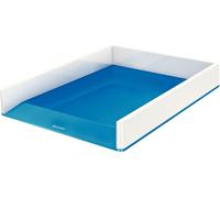 Corbeille à courrier Wow Duo Colour A4 polystyrène blanc/bleu métallisé paquet de 4 pièces