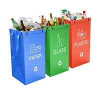 Corbeille à déchets - Poubelle réutilisable - Organisateur de canettes de déchets pliable - Sac pour conteneur de 4 40 ml de réutilisable pour la buanderie