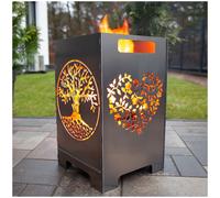 Corbeille À Feu Tonneau À Feu Grand Système D'Assemblage Nettoyage Facile 45L