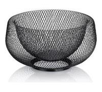 kela Corbeille à fruits élégante Marlo I Noir Ø 28,5 cm I Métal - Maille fine I Bol décoratif I Corbeille dans le panier