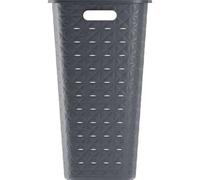 Corbeille à Linge - CURVER - Softex - 56L - 70% recyclé - 59 x 43 x 34 cm - Gris