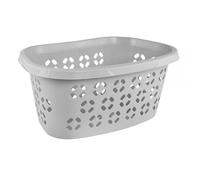 Corbeille à linge en Plastique 30,5 litres ergonomique - Gris